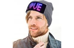 China Bluetooth Programmable Display Screen Light Up Cap APP DIY supplier