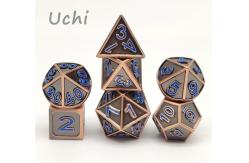 China Handmade Durable Mini Polyhedral Dice , Neat Sharp Edges Micro Dice Set supplier