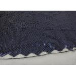 Navy Sequin Mesh Fabric , Embroidered Lace Fabric By The Yard For Evening Dresses for sale