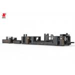 Carton Making Automatic Folder Gluer Stitcher Dual Stitching Black With PLC for sale