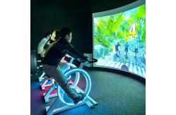 China 1280x800 AR Interactive Wall System Exercise Bike With Interactive Games supplier