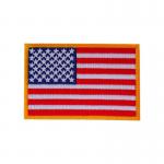 Embroidered USA National Flag Patches Iron On / Sew On / Velcro for sale