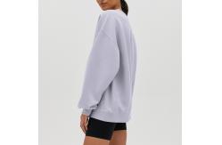 China Autumn Oversized Pullover Women'S Wool Blank O Neck Sweatshirts supplier