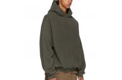 China Custom Non Drawstring Blank Oversized Sweatshirts Black Cropped Hoodies supplier
