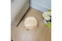 China 44cm Height Round Rubber Wood Practical Stool Stackable supplier