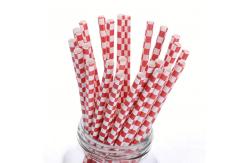 China Bio Degradable Harmless Waterproof Paper Straws 7.75'' Long 0.24'' Diameter supplier
