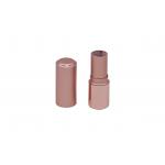 Rose Gold Aluminum Snap On 3.5g Empty Lipstick Tubes for sale