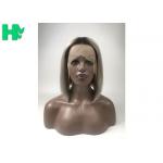 High Density Real Human Hair Wigs For Women Silky Straight Wave Medium Brown for sale