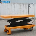 Single Scissor Type Hydraulic Table Lifter Platform 500kg Capacity Mobile hydraulic pallet lift table for sale