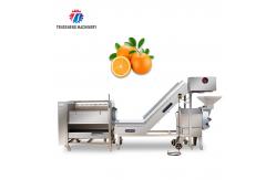 China 0.75KW 0.8 Tons / Hours Vegetable And Fruit Washing Machine supplier