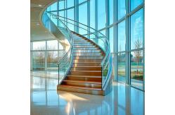 China Innovative Stainless Steel Handrails with Flat Saddle Design for Glass Fencing supplier