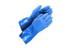 China Anti Slip Chemical Resistant Work Gloves Extended Protection On The Forearm supplier
