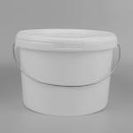 5 Liter Plastic Paint Bucket With Handle And Lid for sale