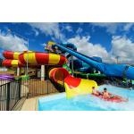 Water Games Park Playground Swimming Pool Equipment Fiberglass Spiral Slide for sale