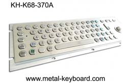 China 70 Keys Industrial Metal Computer Keyboard With Trackball / Stainless Steel Kiosk Keyboard supplier