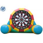 4.5mh Giant Inflatable Football Game / Double Sides Blow Up Soccer Dart Board for sale