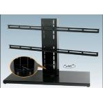 China Black Expansion LCD Flat Screen TV Floor Stand Smart Degined 600 X 330 mm manufacturer