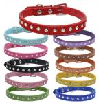 Bling Girl Puppy Kitten Collars With Crystal Diamond Colorful for sale