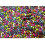 Non - Flammable Patterned Polyester Fabric / Heavy Twill Fabric Safe And Clean