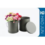 Fancy Round Cardboard Boxes With Lids / Flower Bouquet Boxes Color Customized for sale