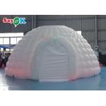 Pure White LED Inflatable Igloo Tent Round Dome For Disco Party Events for sale