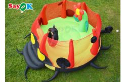 China Waterproof Inflatable Bounce House Children Bouncer Cartoon Ladybug Jumping Bed Slide supplier