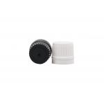 Ribbed Plastic Tamper Evident Cap 18mm With Insert For Essential Oil Bottle for sale