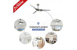 China Plywood Blade Modern LED Ceiling Fan 52 Inch DC Motor Home Using supplier