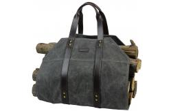 China Light Weight Firewood Tote Canvas Log Carrier Waxed Canvas Material Made supplier