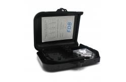 China Dual Chamber Drop Cable Distribution 1x8 Fiber Closure Box IP65 FTTA FTTH supplier