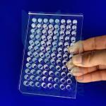 CNC Custom Quartz 96 Well Plate Transparent Non Frosted for sale