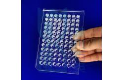 China CNC Custom Quartz 96 Well Plate Transparent Non Frosted supplier