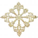 Commercial Wrought Iron Railing Parts Handrail Flowers Architectural Elements for sale