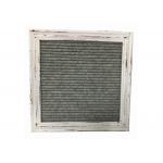 White Vintage Felt Letter Board 10 Inch Rustic Design With Changeable Letters for sale