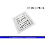 Stainless Steel Industrial Numeric Keypad Vandal High Resistance For Access Control System for sale