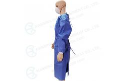 China Level 2 Sterile Nonwoven Reinforced Surgical Gown Blue supplier