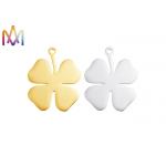 Rustproof SS304 Engraved Four Leaf Clover Pendant