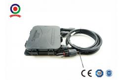 China Black PV Junction Box Ultraviolet Resistant For 200W To 300W Solar Panel supplier