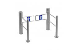 China Safe Pedestrian Swing Barrier Gates Whisper Quiet Low Power Consumption supplier