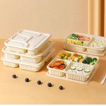 Disposable biodegradable customized takeaway food container packaging corn starch lunch box for sale