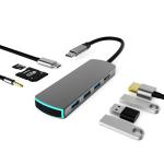 TF PD Charger Hub Adapter USB3.0 8 In 1 Type C To 4K Docking Station FCC for sale