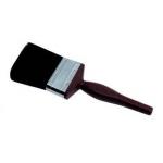 6mm Black Bristle Paint Brush Lacquered Wood Handle for sale