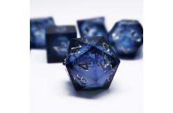 China Red Flow Sand Liquid Resin Dice Set RPG DND COC Running Group supplier