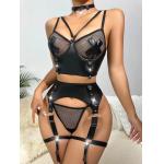 Heavy Craft Sexiest Underwear Sets Nightclub Beautiful Women Lingerie Three Piece Suit for sale
