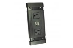China American Standard Conference Table Electrical Outlets / Hotel Furniture Power Socket USB Interface supplier