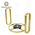 Gold Stainless Steel Decorative Furniture Frame Hardware Accessories Sofa Armrest Base With Handle and Swivel Plate for sale