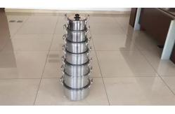 China Multi Cookware Aluminum Steamer Cooking Pot with Bakelite Handle supplier
