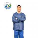 China FDA Soft Pp Pe Disposable Isolation Gowns Open Back manufacturer