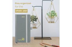China 6.3''X4.3'' Traveller Vertical Layout Planner Custom Grey Hardcover supplier