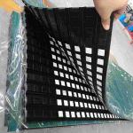 Conveyor Drum Diamond Ceramic Pulley Lagging Rubber Sheet for sale